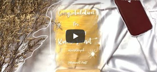 Tutorial Lettering Akrilik Sangat Mudah (Pemula)untuk Hadiah Wisuda,Birthday gift,dan Grand Opening